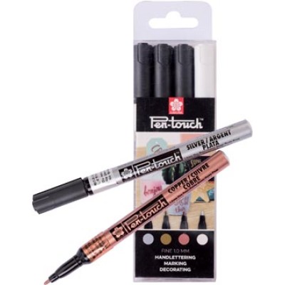 PEN-TOUCH FINE 1 MM ASS SET 4